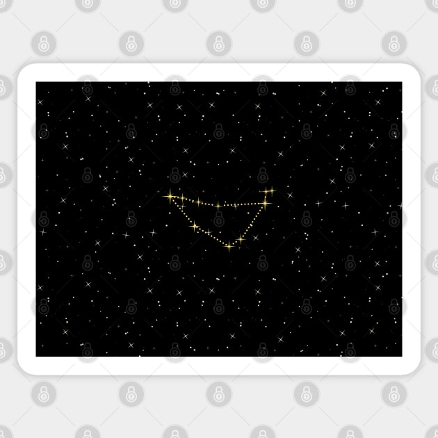 Capricorn Star Constellation Sticker by winvaleriearts